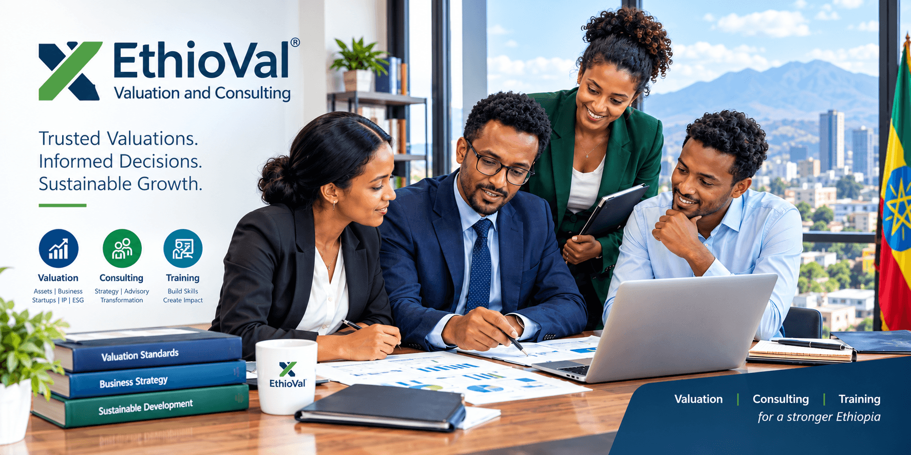 EthioVal valuation and consulting team at work